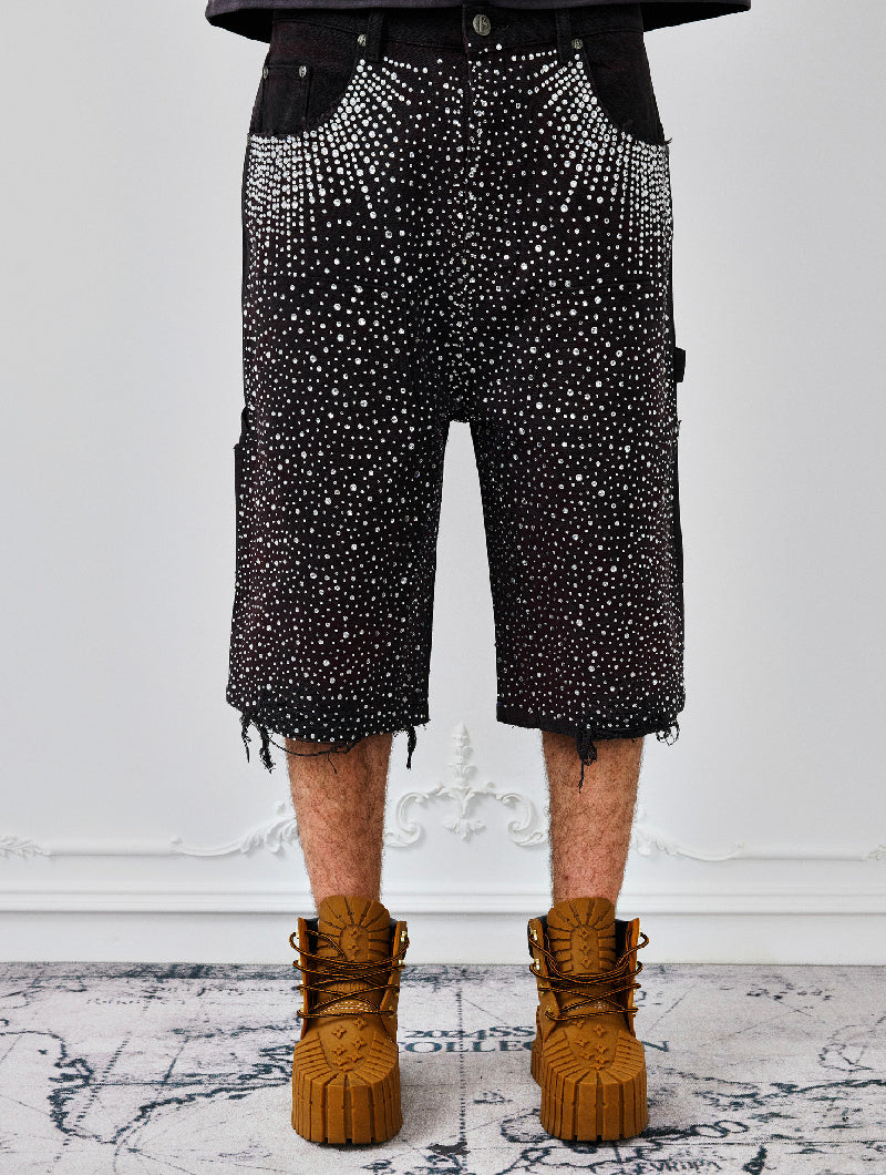 Redial 20k Diamond Shorts in Washed Black