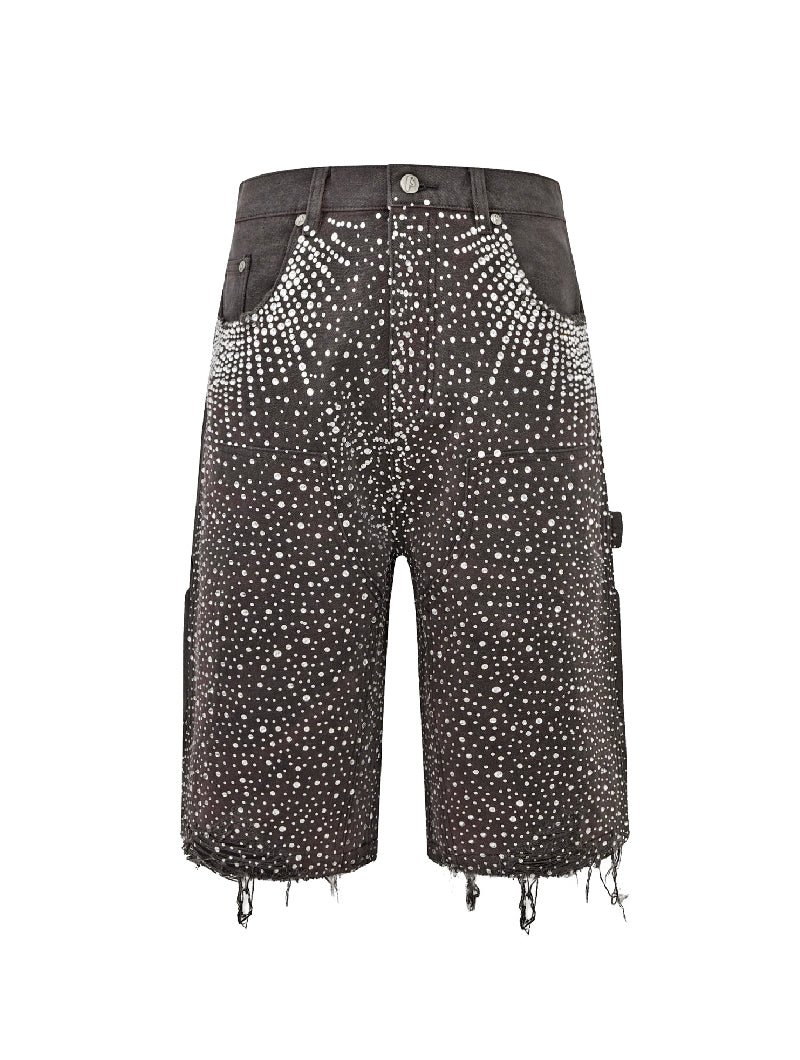 Redial 20k Diamond Shorts in Washed Brown