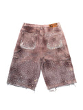 Redial 20k Diamond Shorts in Washed Brown