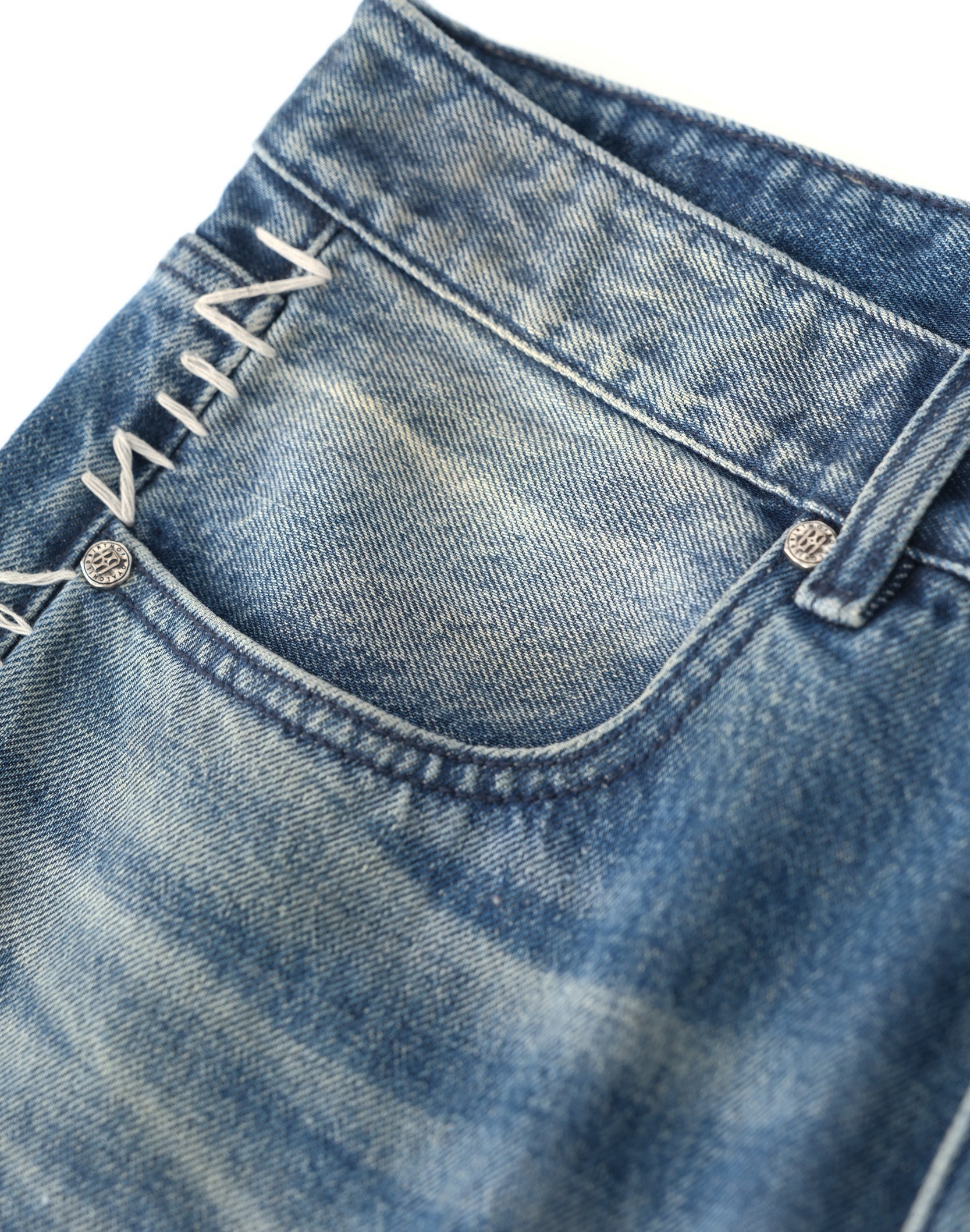 Patchwork Fade Denim Pants