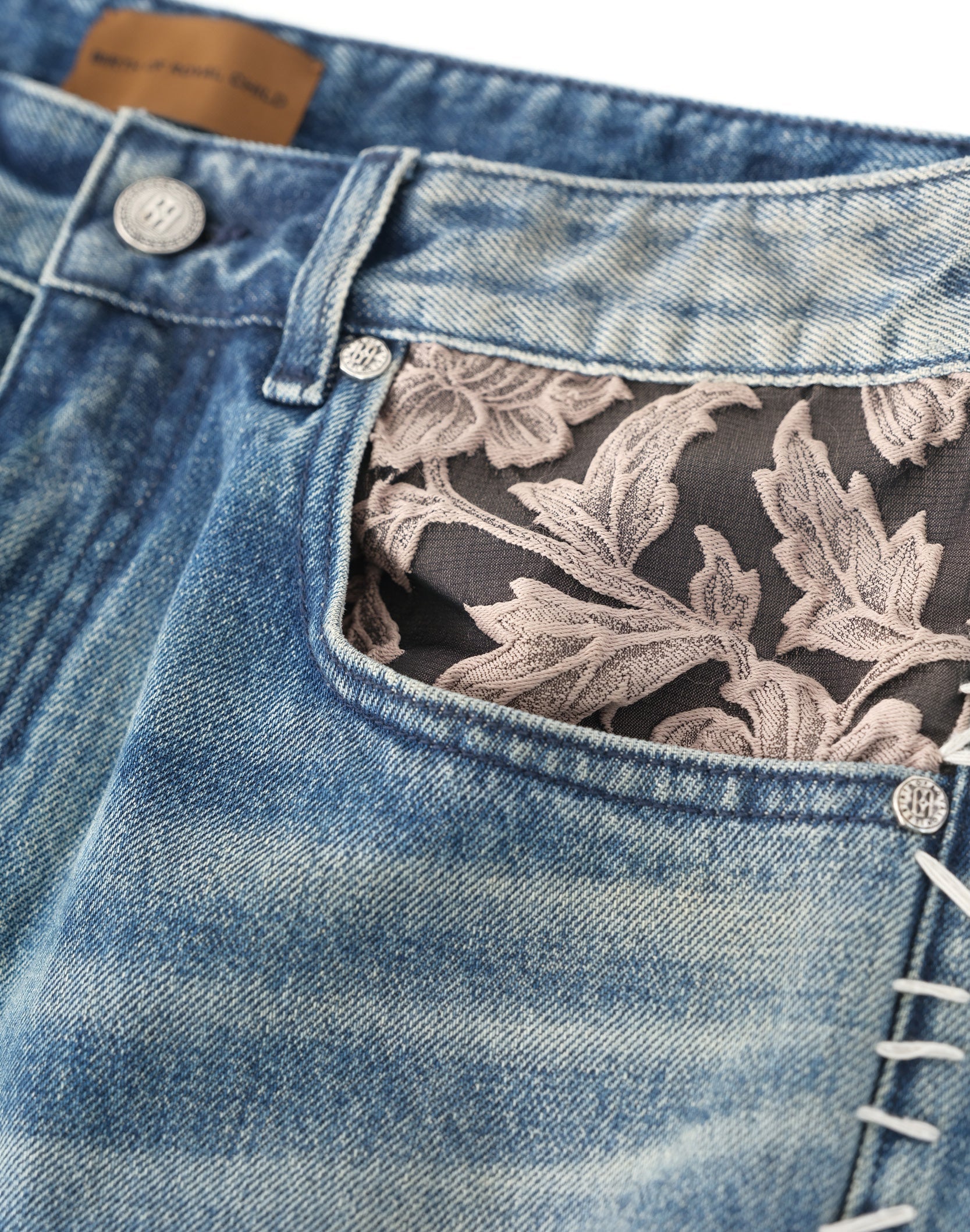 Patchwork Fade Denim Pants