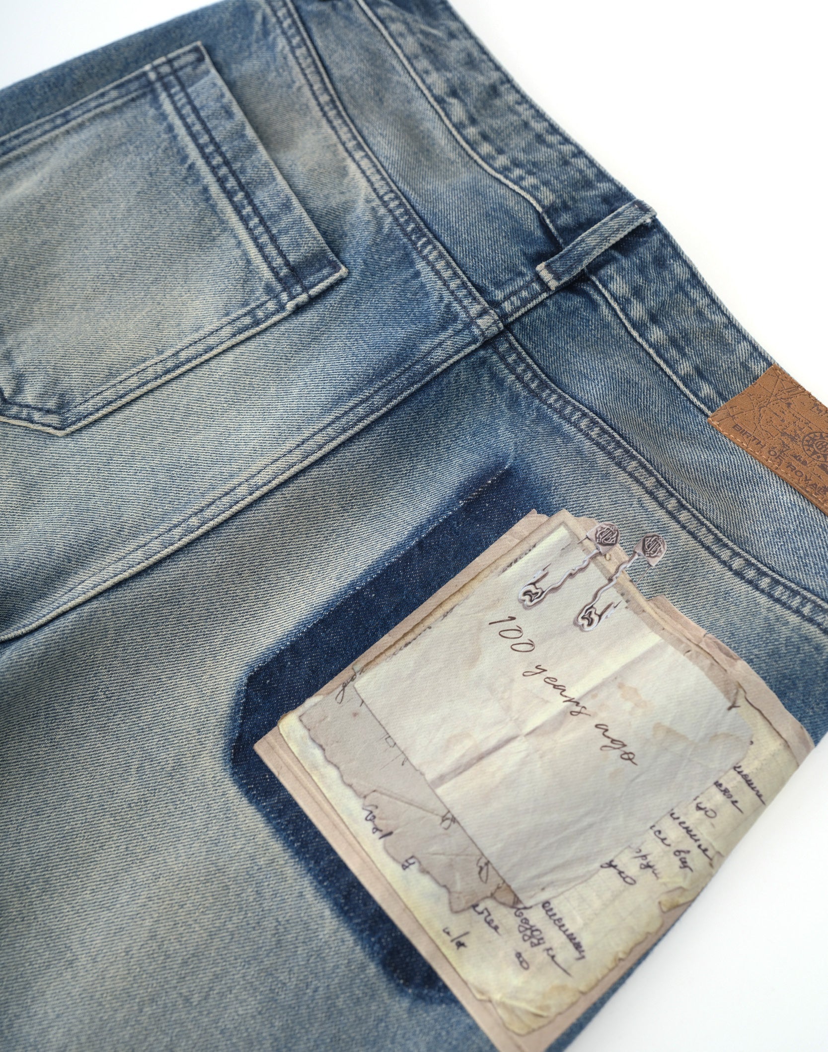 Patchwork Fade Denim Pants