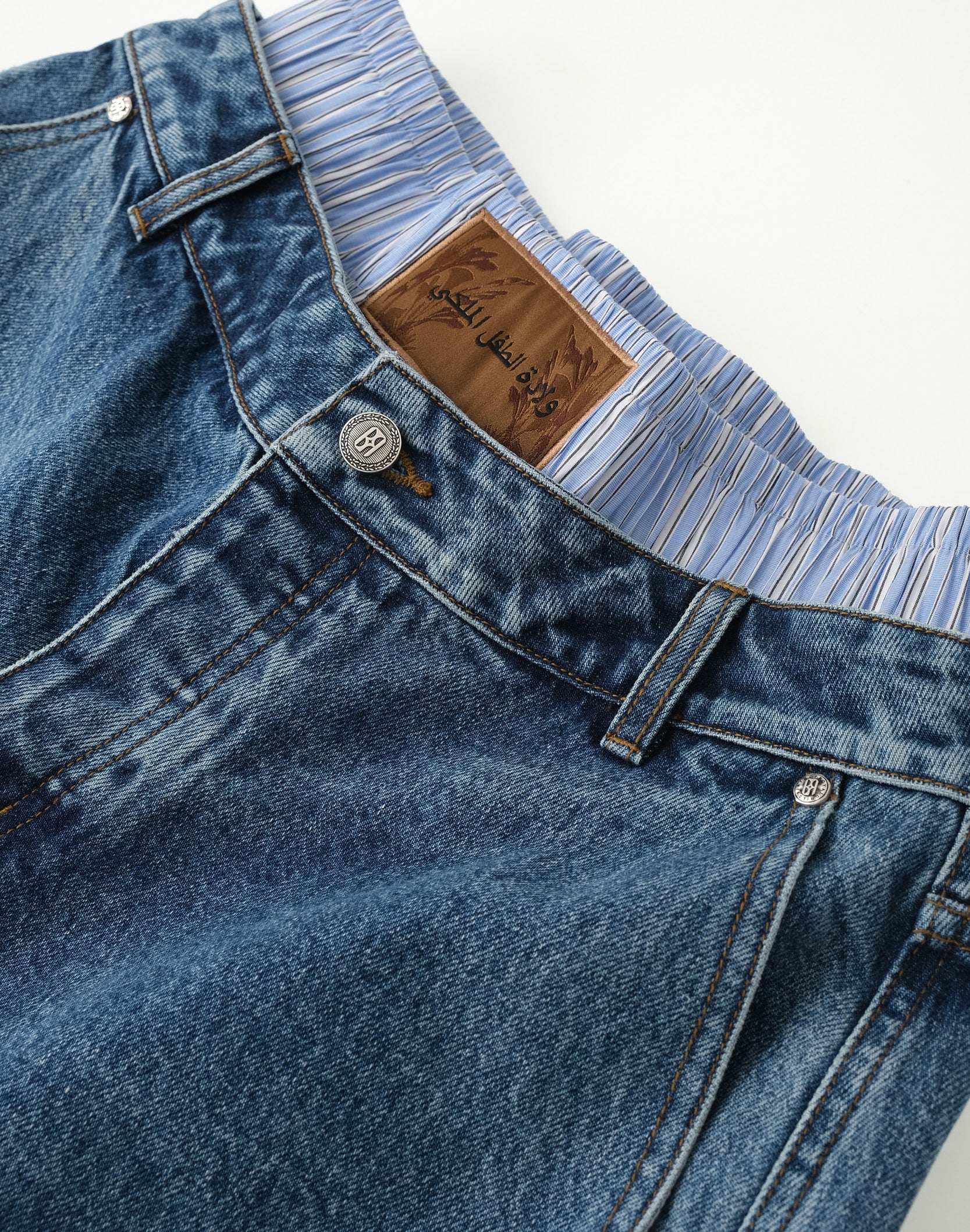 Fluid Dual Waist Baggy Denim