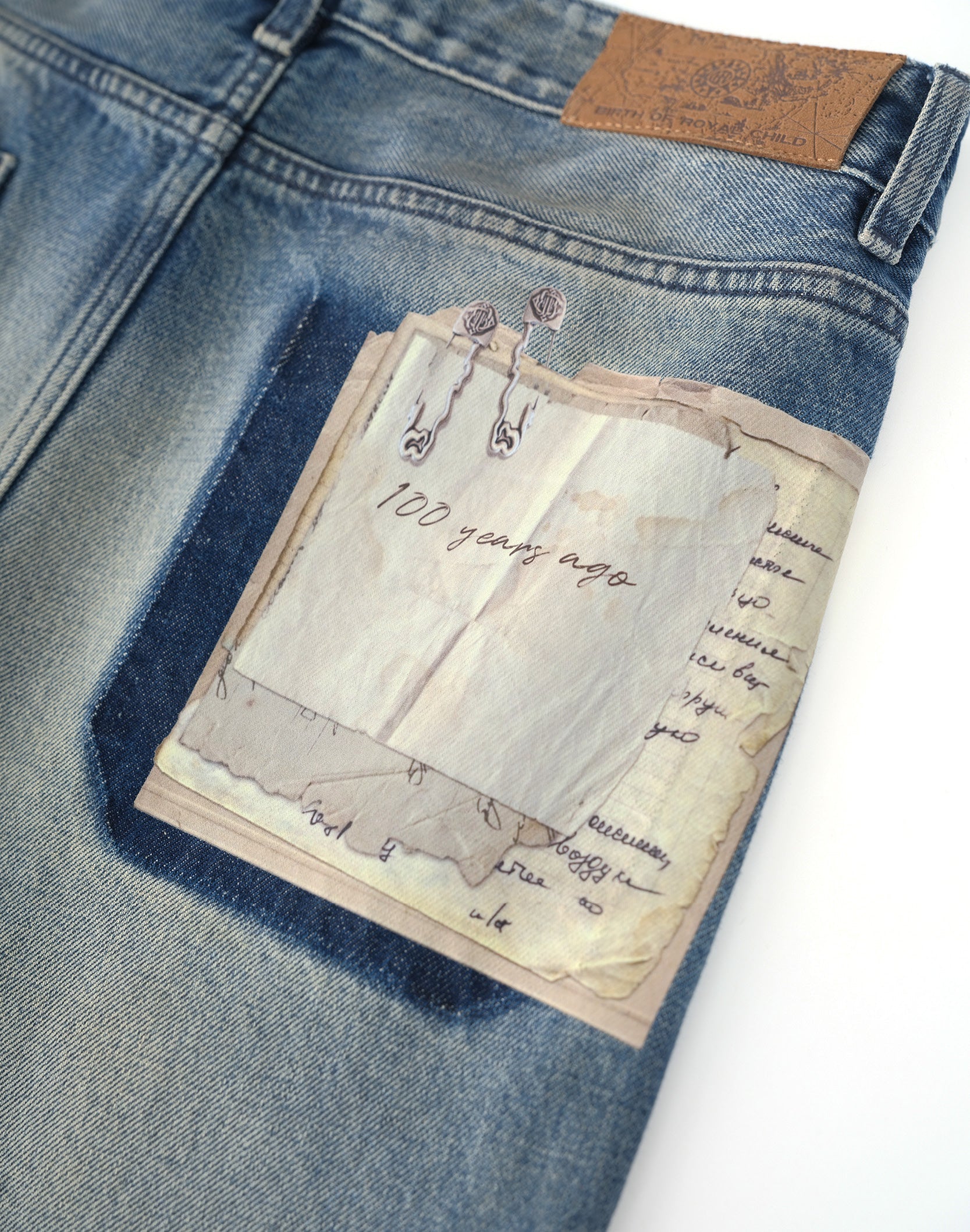 Patchwork Fade Denim Pants