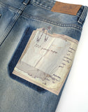 Patchwork Fade Denim Pants