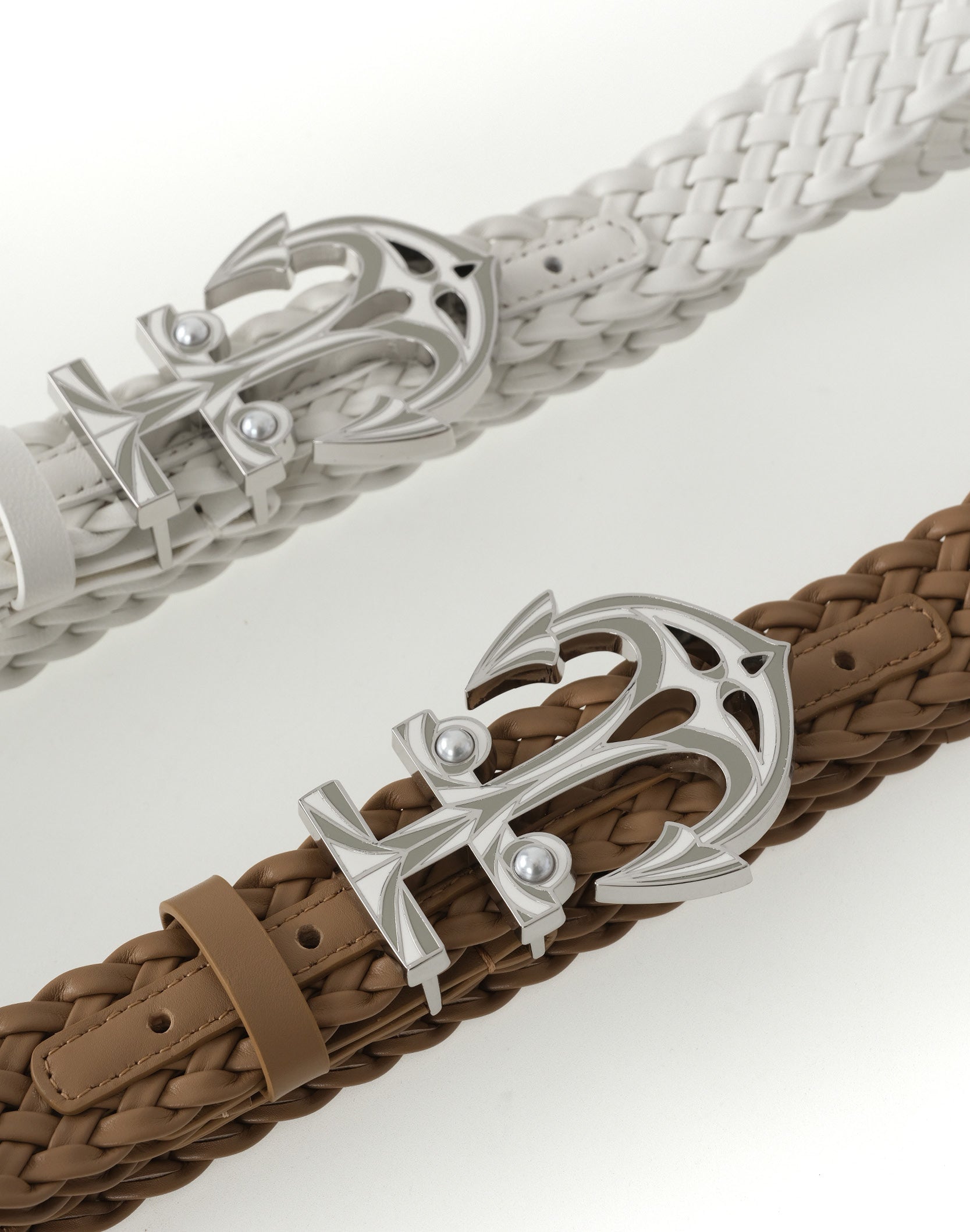 Braided Anchor Belt in White