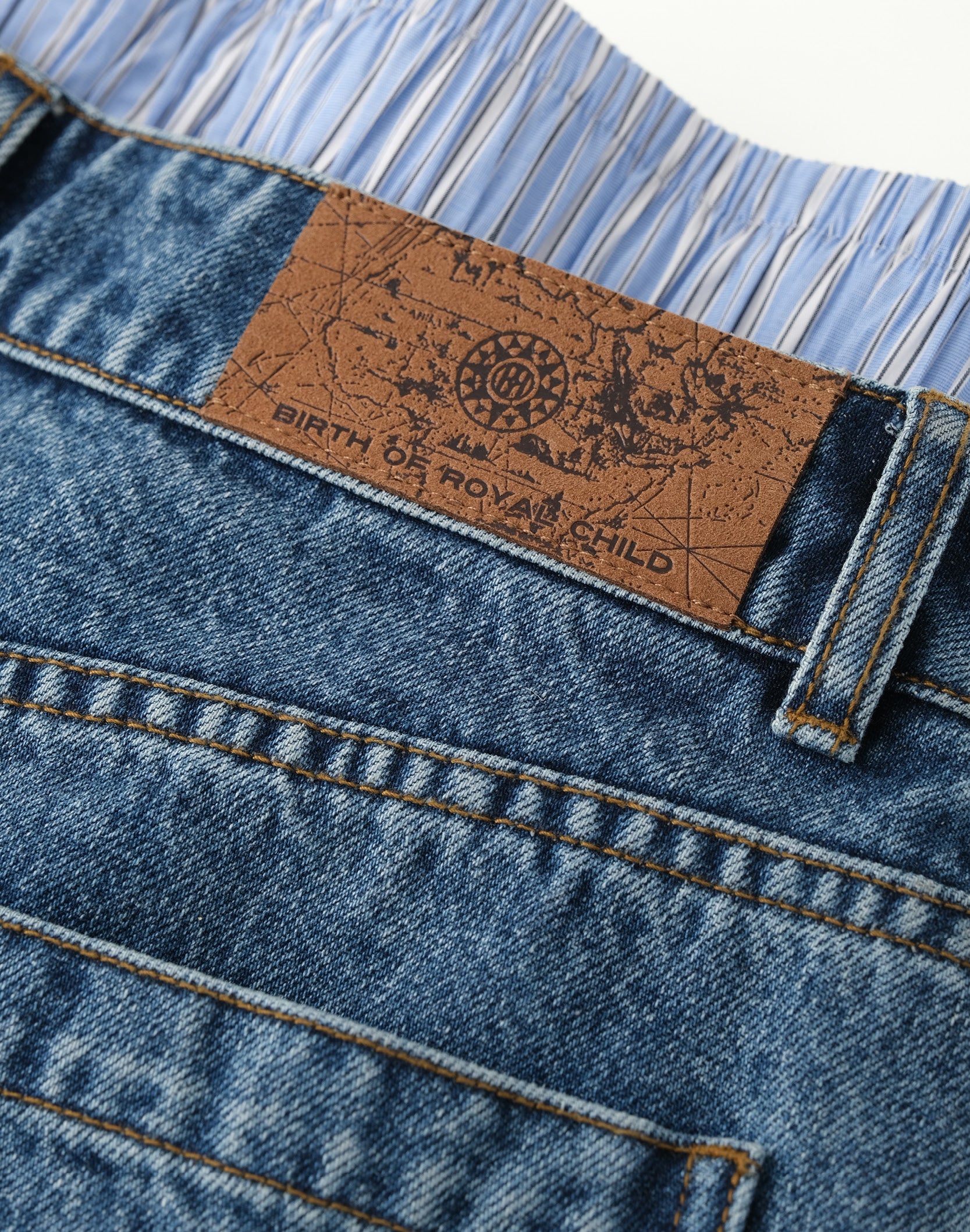 Fluid Dual Waist Baggy Denim