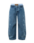 Fluid Dual Waist Baggy Denim