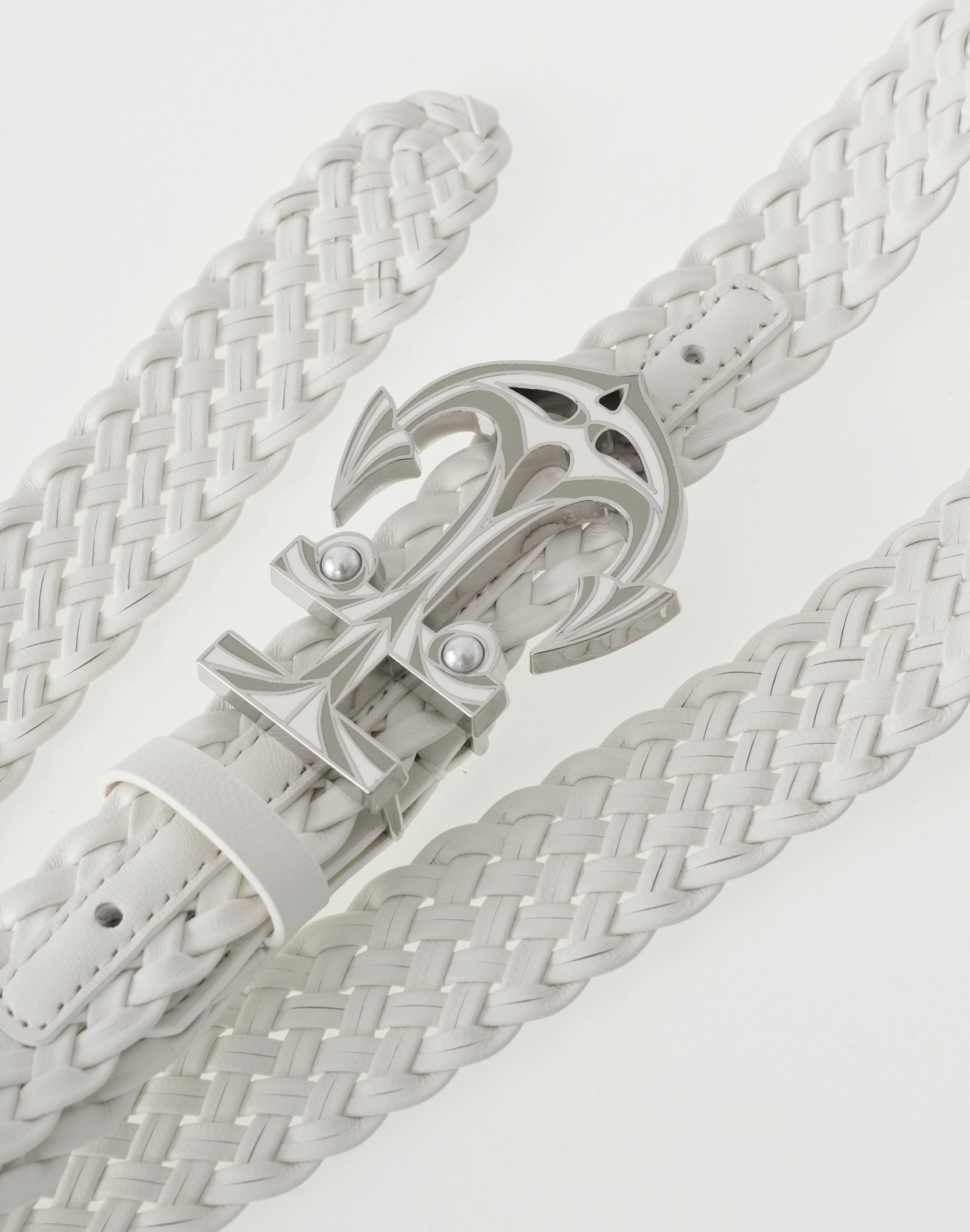 Braided Anchor Belt in White