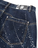 20K Diamond Starlight Denim Shorts IN Blue