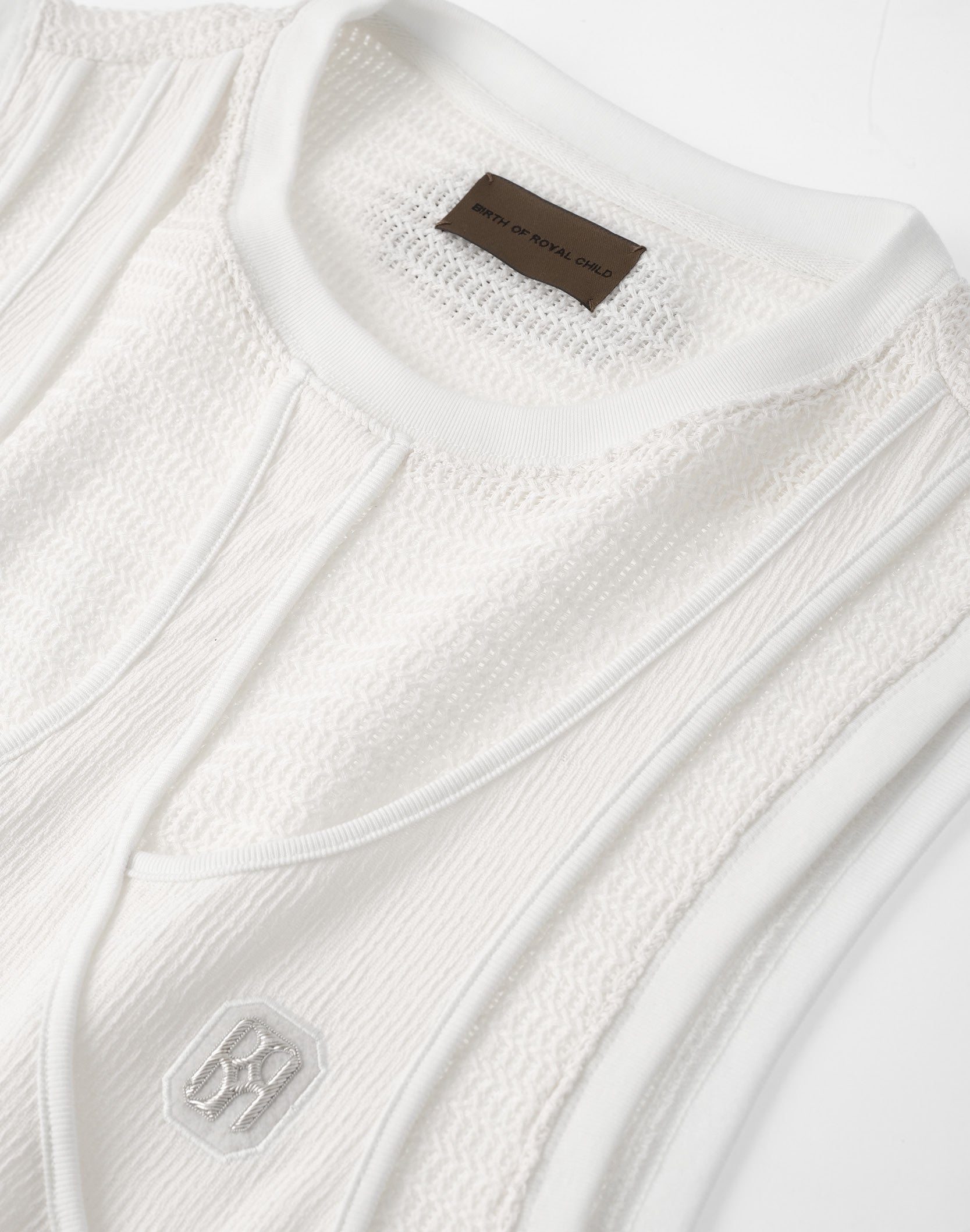 Fluid Layered Knit Tank In WHT