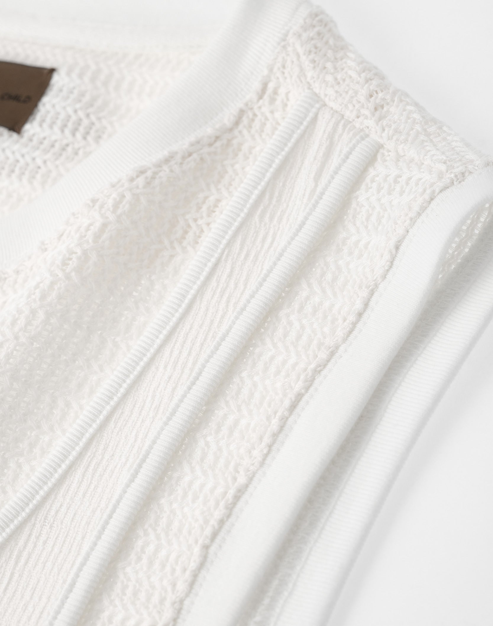 Fluid Layered Knit Tank In WHT