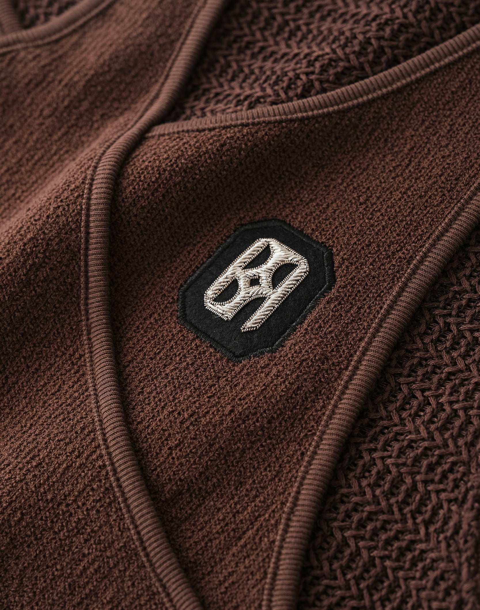 Fluid Layered Knit Tank In BRN