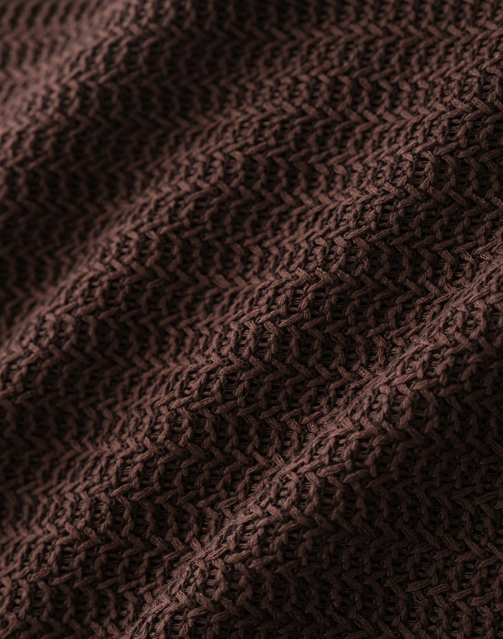 Fluid Layered Knit Tank In BRN