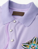 Fluid Placket Polo in PUR