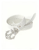 Braided Anchor Belt in White