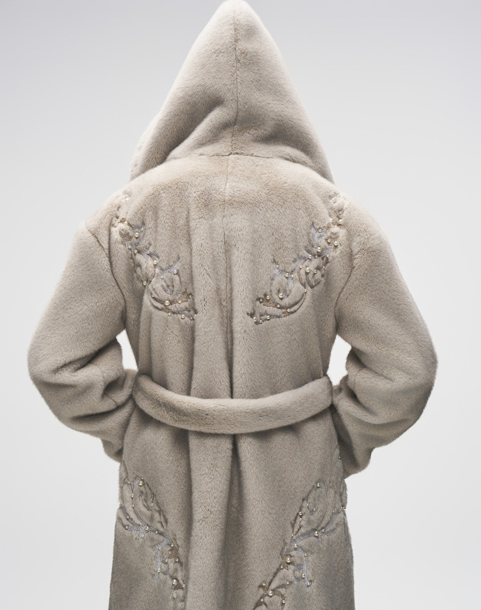 PEARL FUR COAT