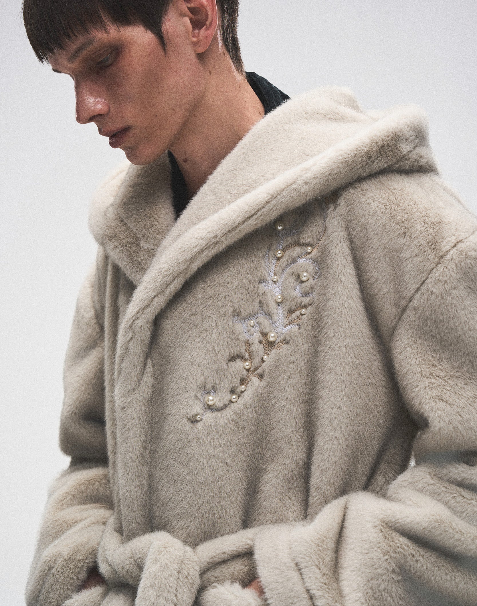 PEARL FUR COAT