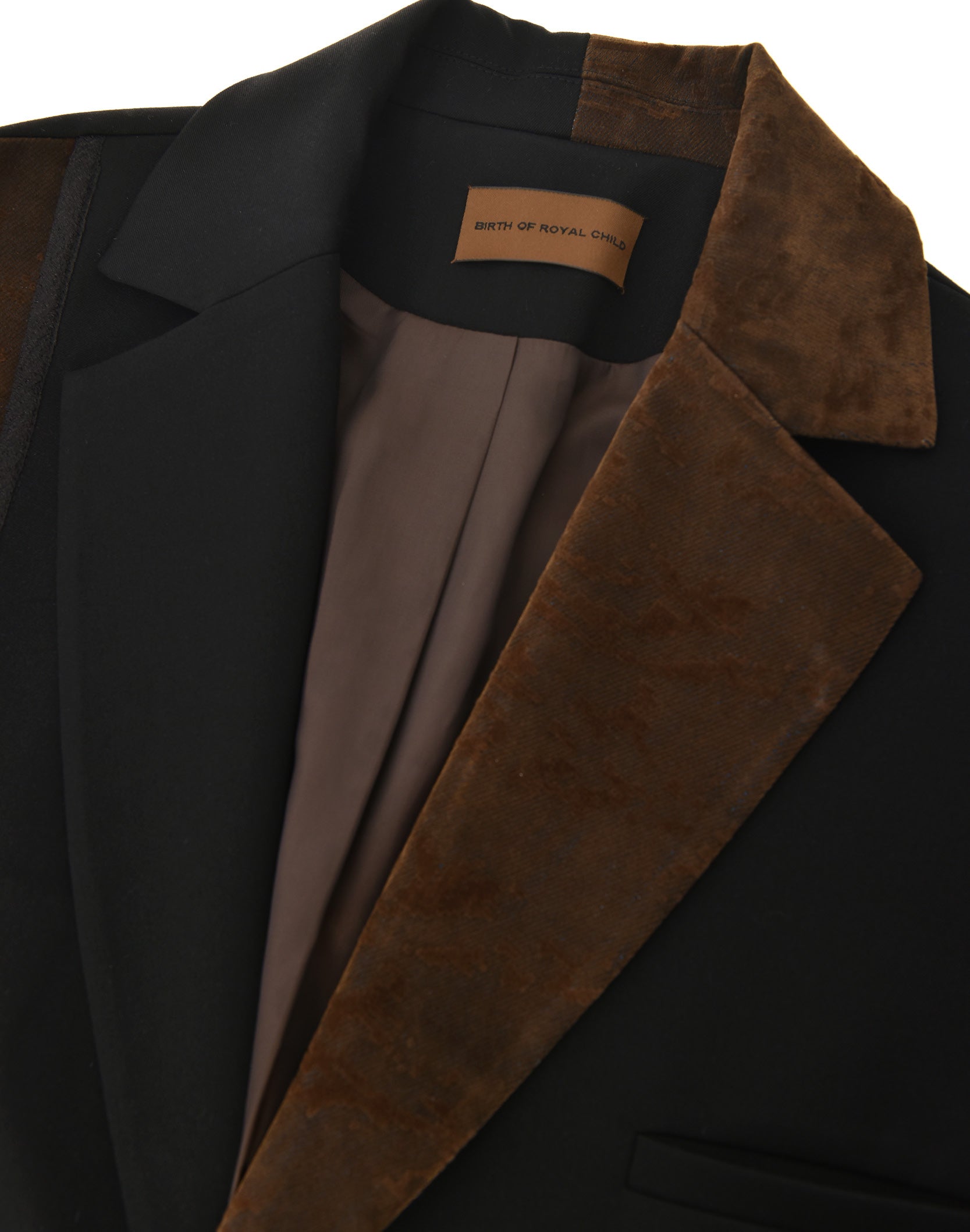 Layered Patchwork Suit Jacket