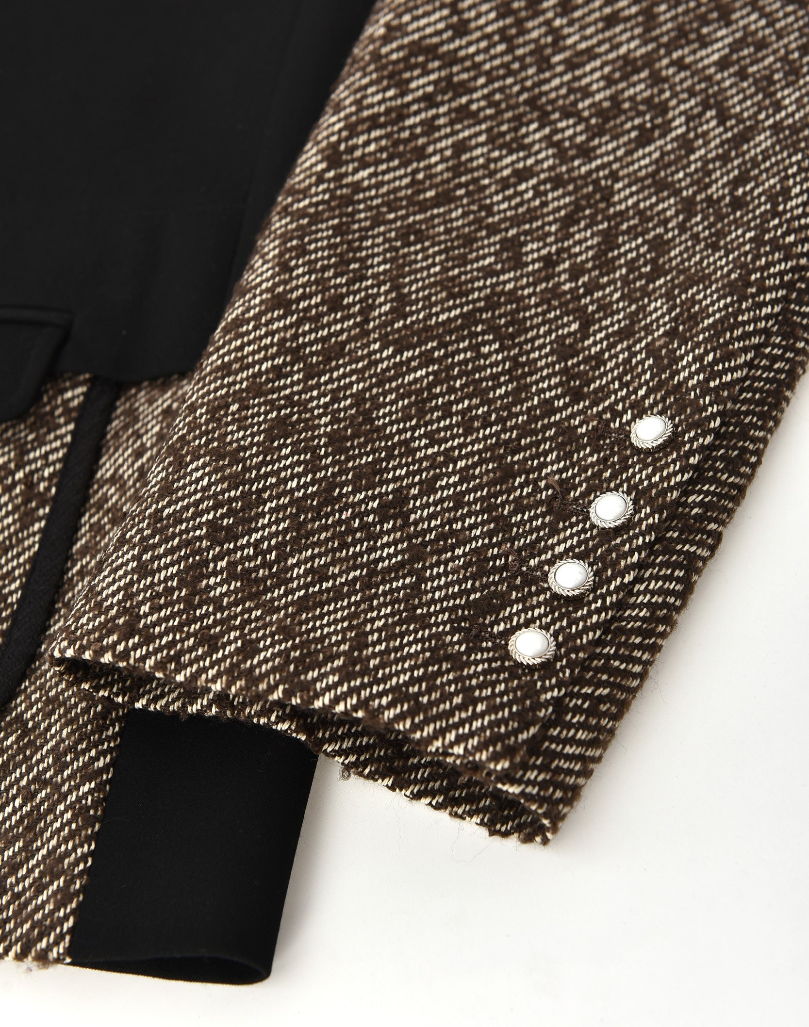 Layered Patchwork Suit Jacket