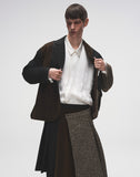 Layered Patchwork Suit Jacket