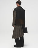 Layered Patchwork Suit Jacket