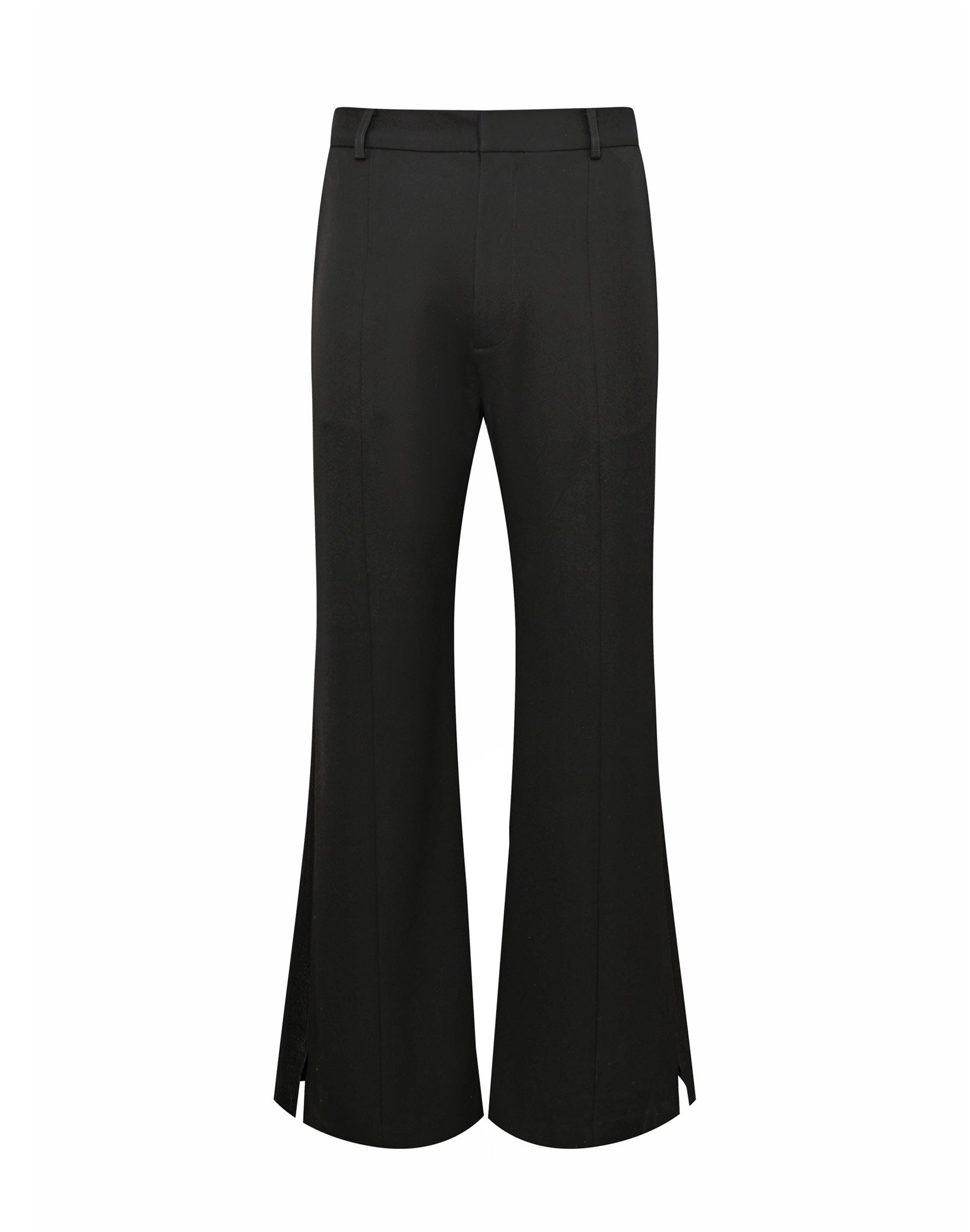 Wool Blend Split-Side Trousers