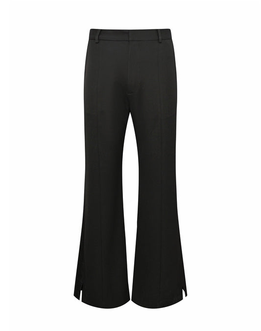 Wool Blend Split-Side Trousers