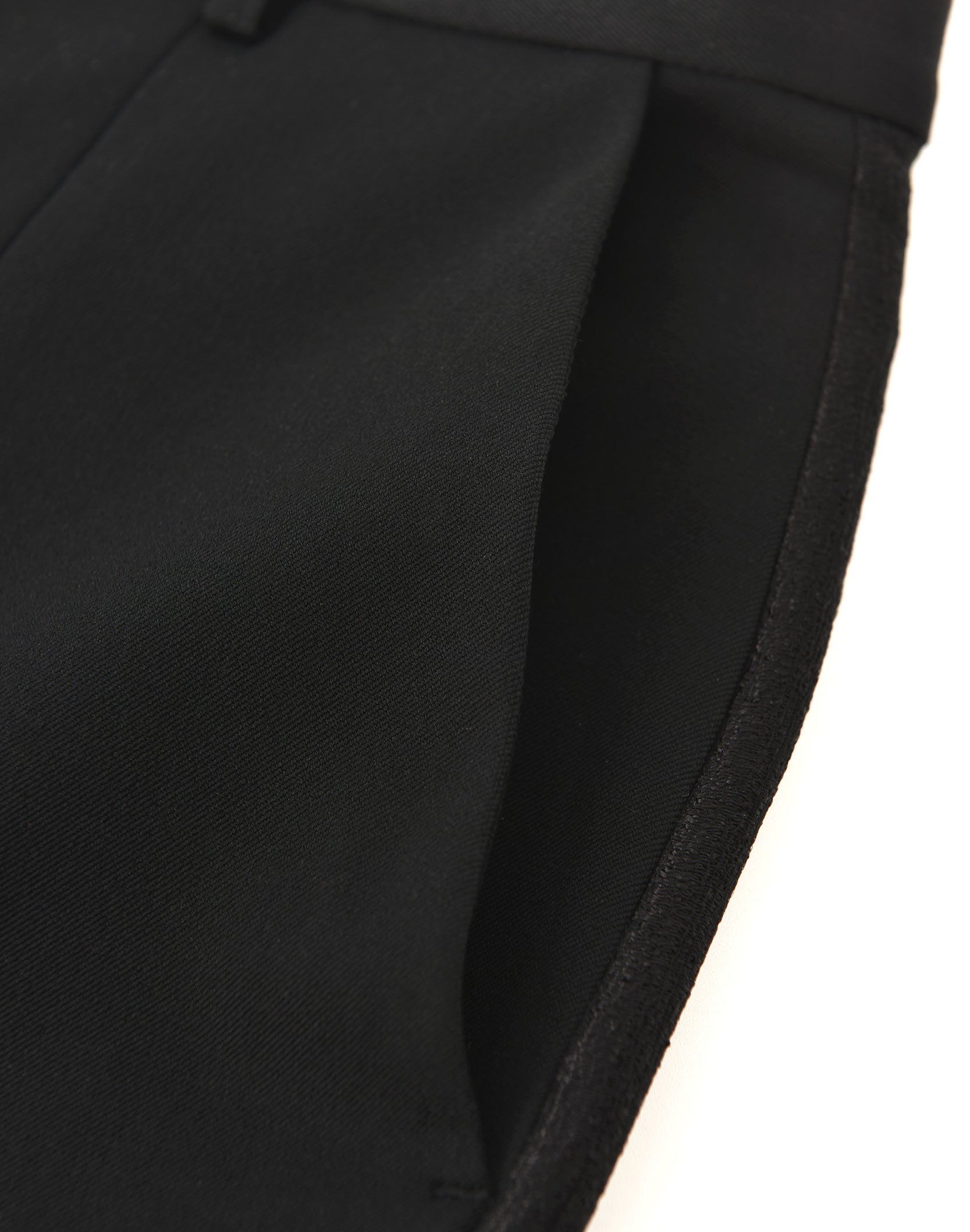 Wool Blend Split-Side Trousers