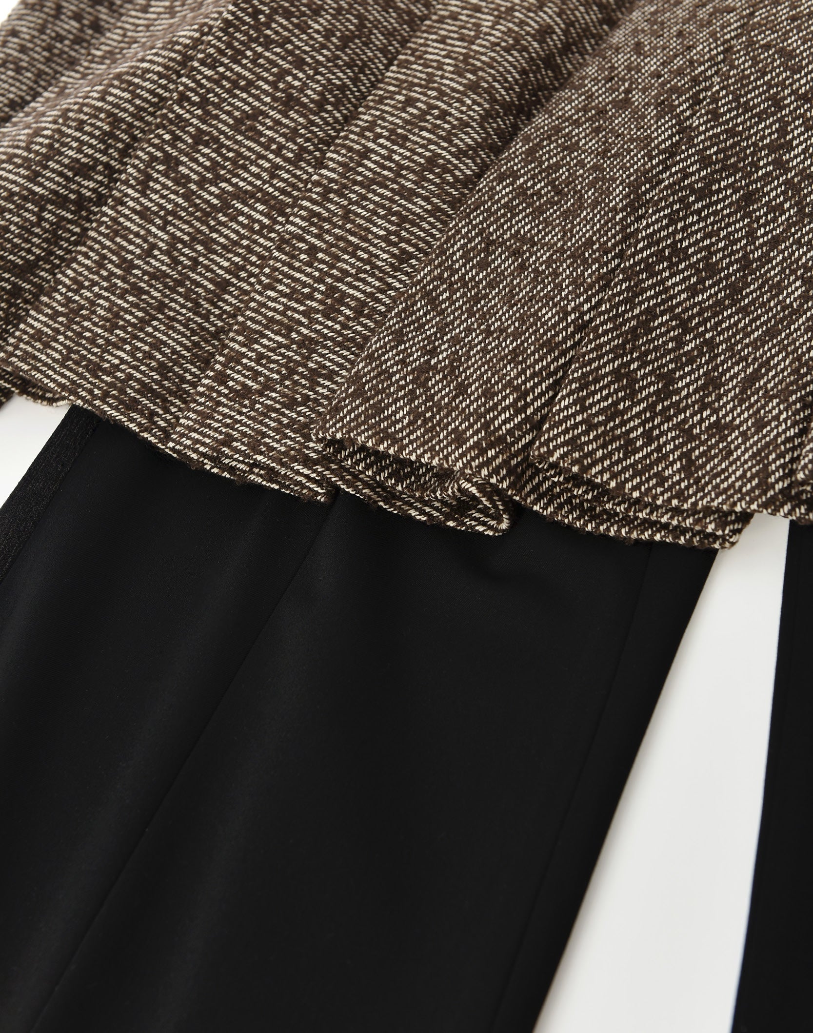 Layered Patchwork Skirt Trousers