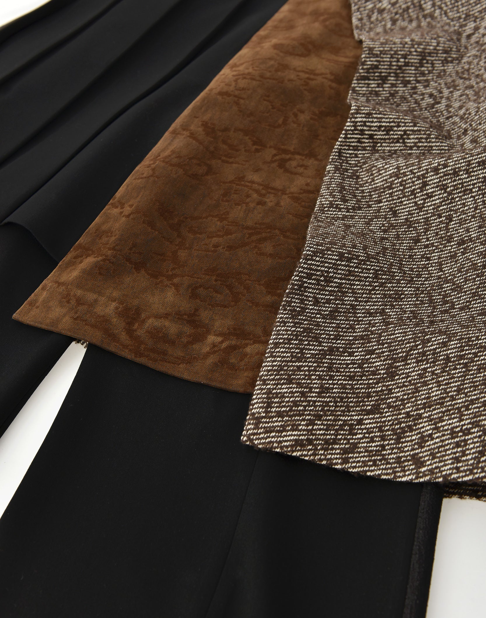 Layered Patchwork Skirt Trousers