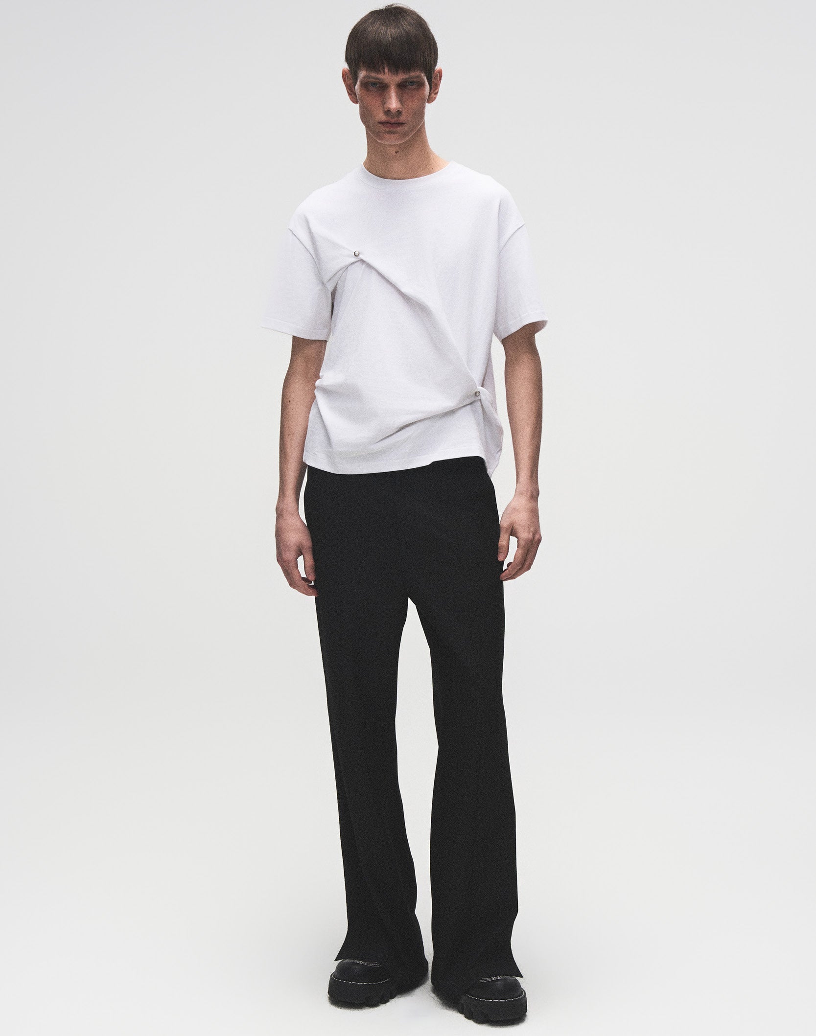 Twist-Detail Fashion T-Shirt