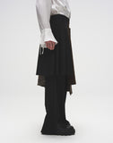 Layered Patchwork Skirt Trousers