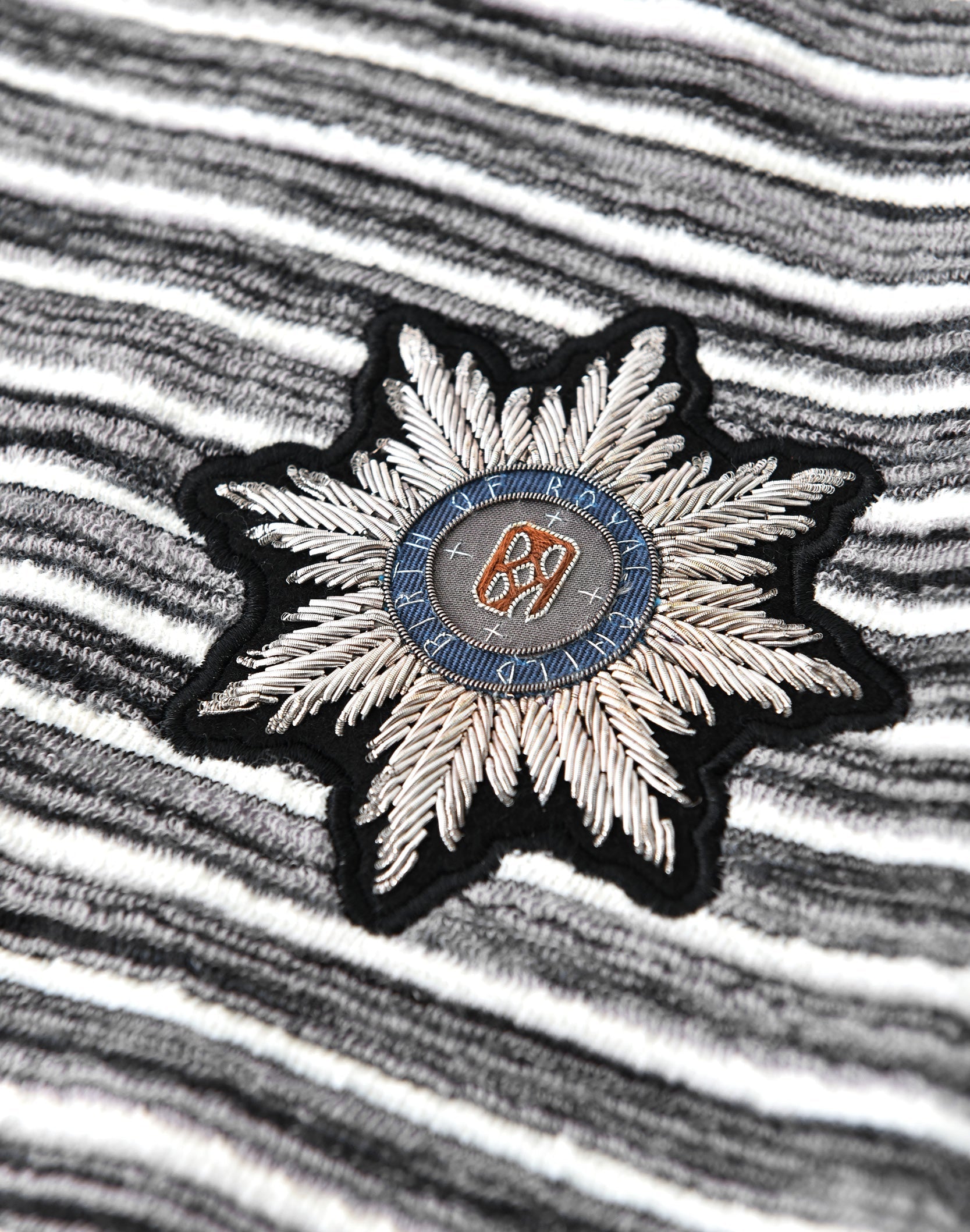 Striped Knit Set in Grey