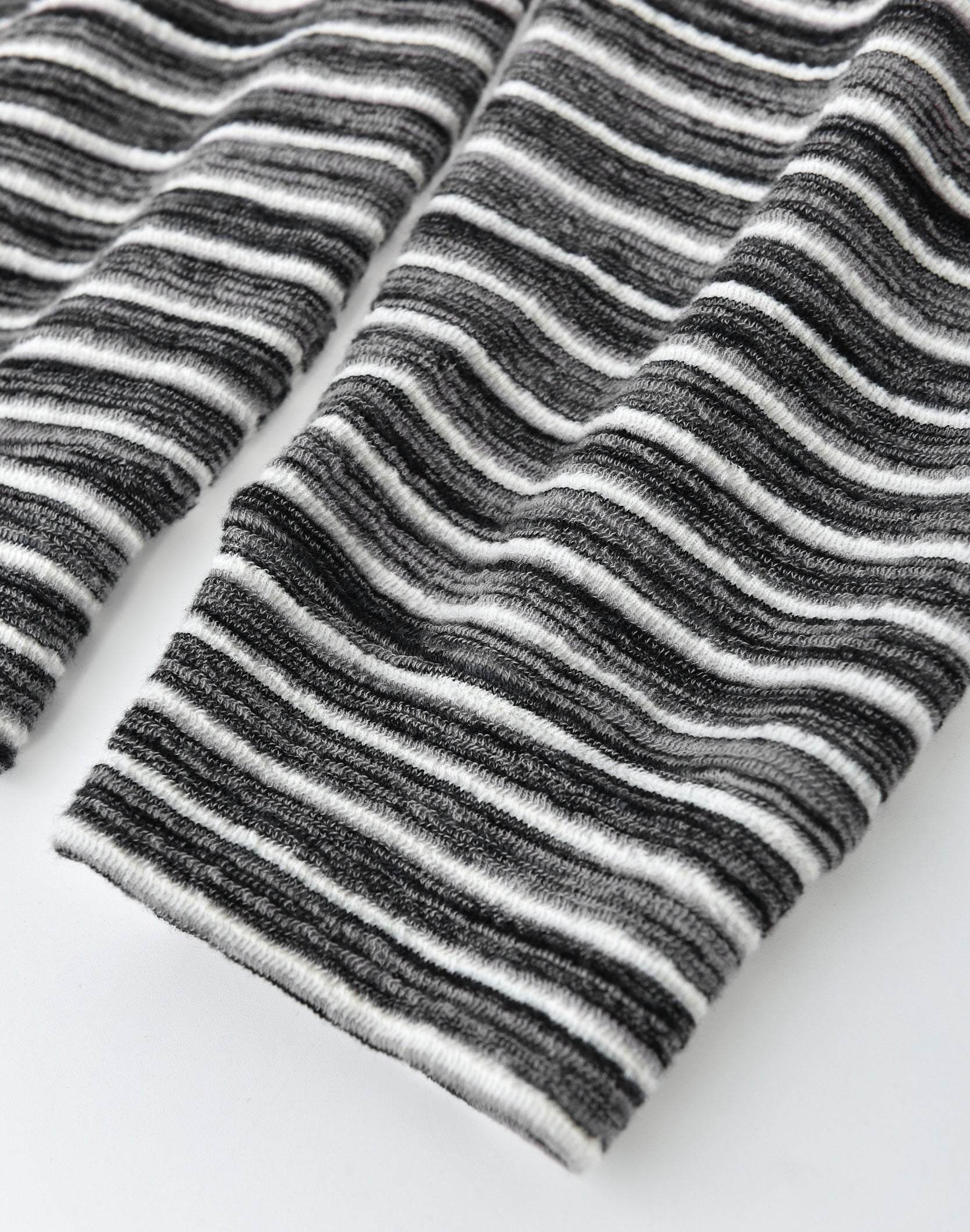 Striped Knit Set in Grey