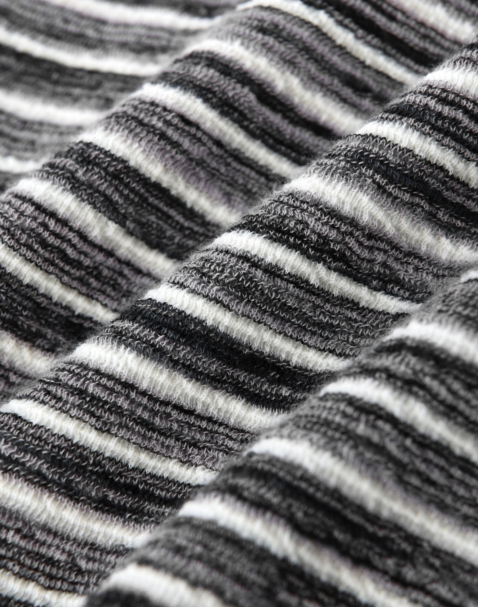 Striped Knit Set in Grey