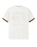 Pearl Patchwork T-Shirt IN WHT