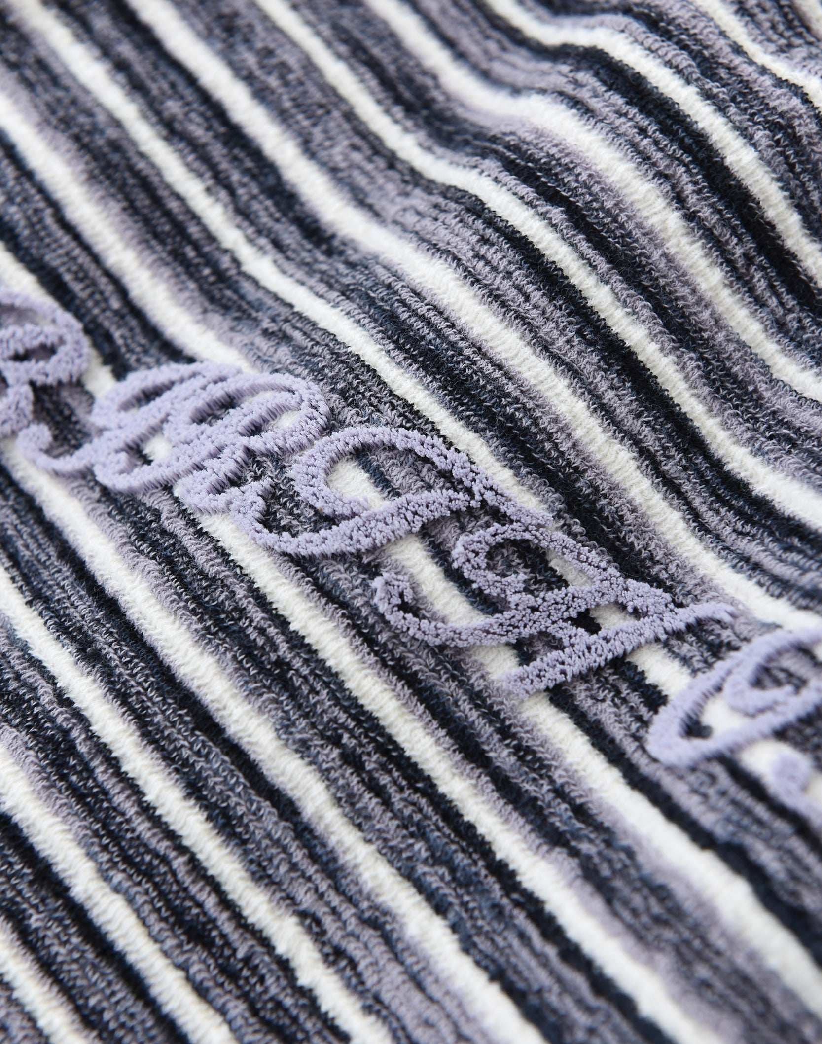 Striped Knit Set in Grey