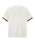 Pearl Patchwork T-Shirt IN WHT