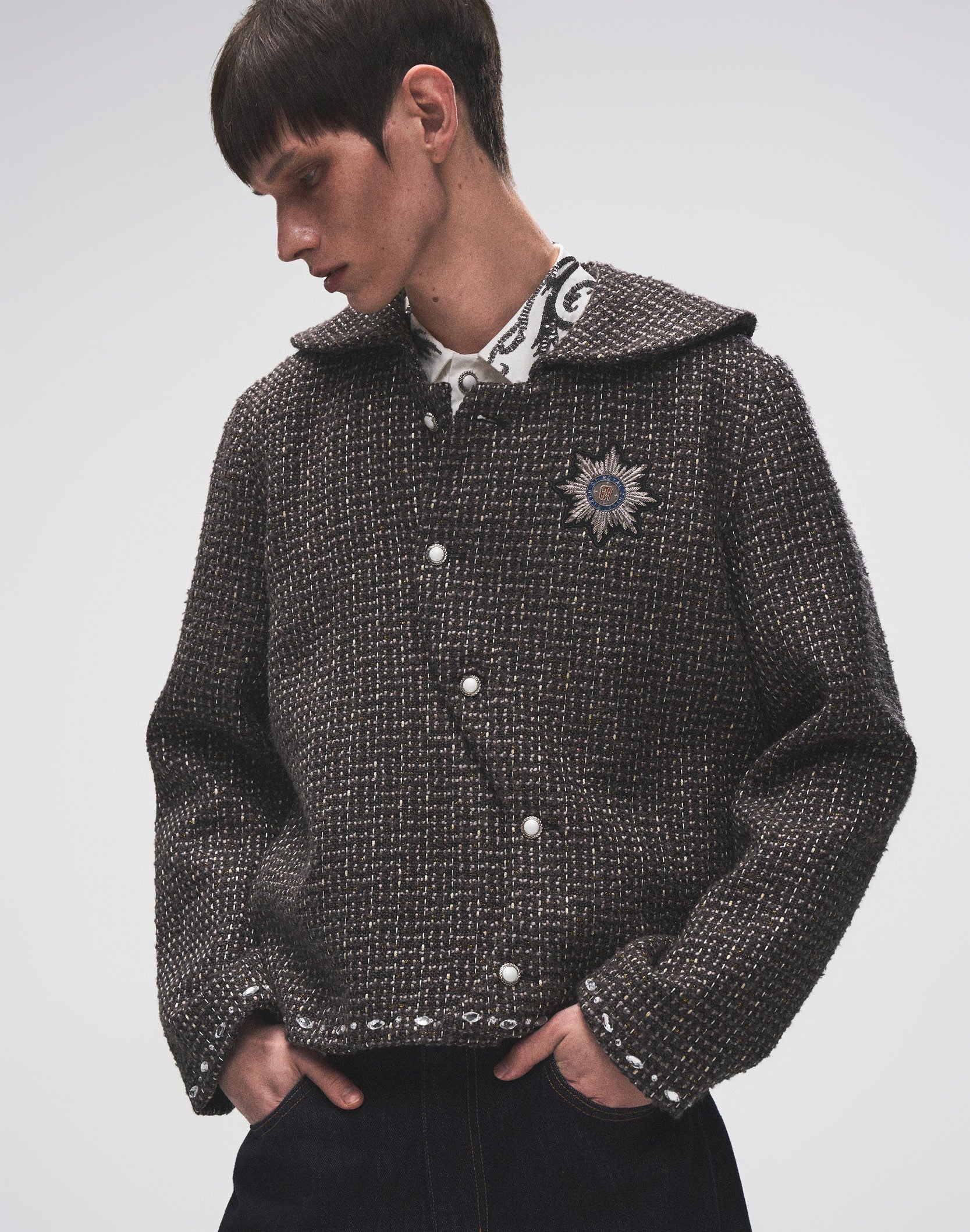 Woven Diamond Chain Jacket