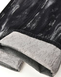 Embossed Silver-Washed Denim (Black)