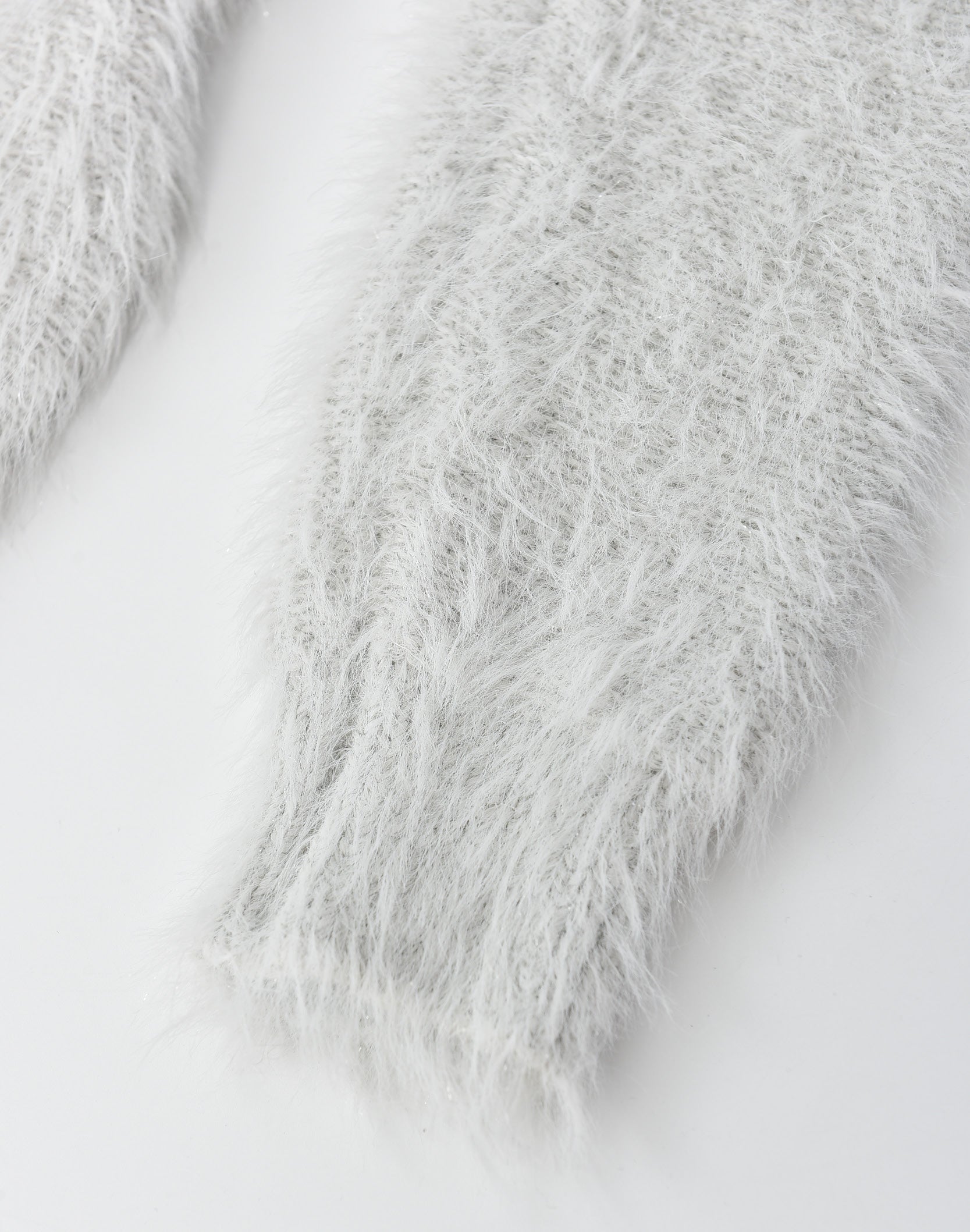 Diamond Mink Sweater in Grey