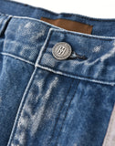 Embossed Silver-Washed Denim (Blue)