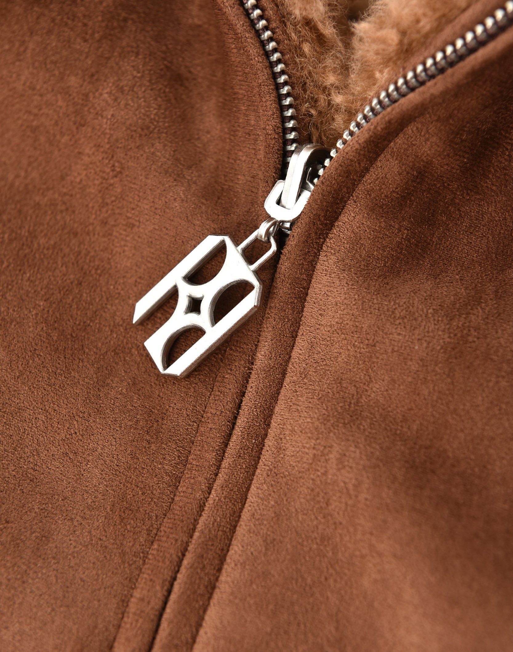 Reversible Carved Leather Fur Jacket