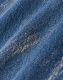 Embossed Silver-Washed Denim (Blue)