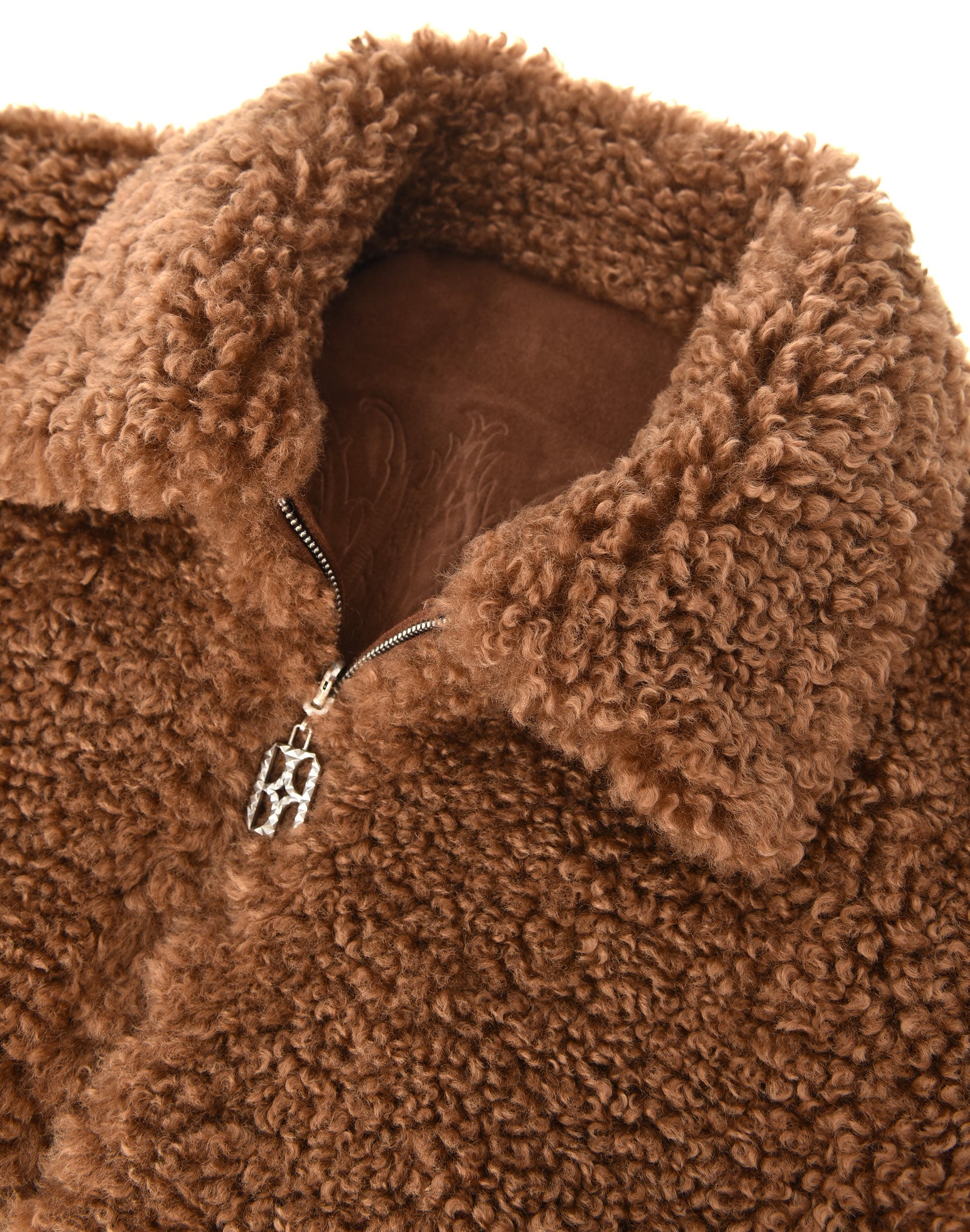 Reversible Carved Leather Fur Jacket