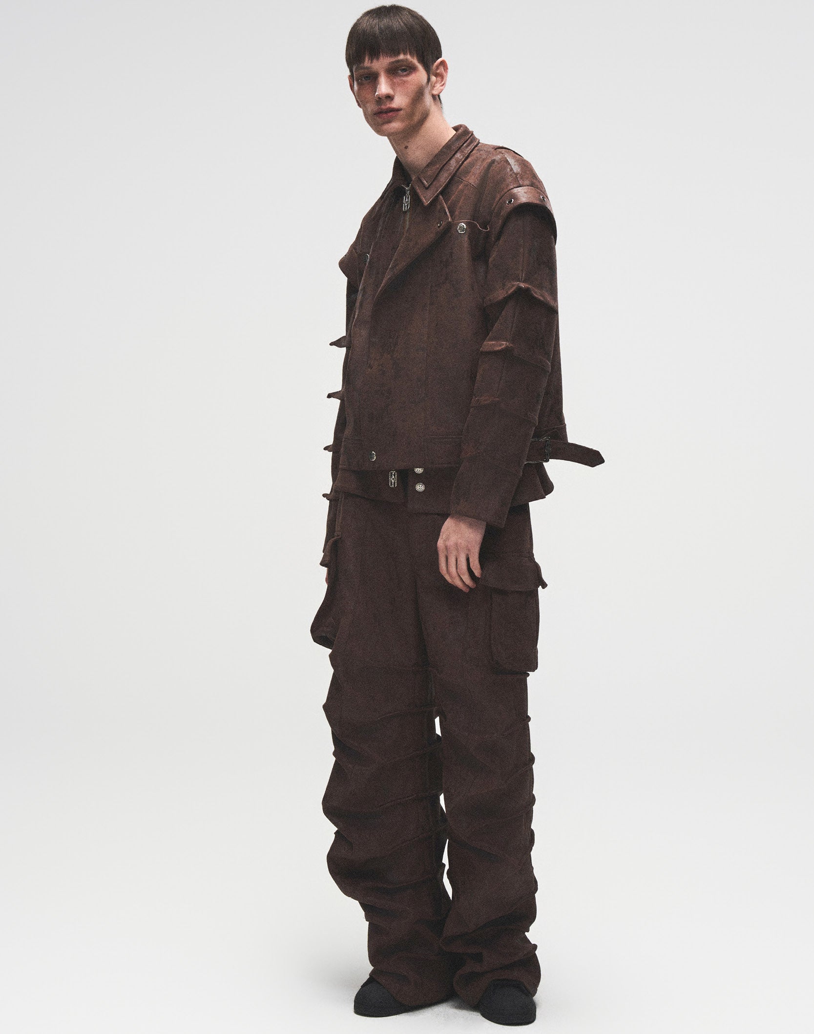 SUEDE KNIGHT ARMOR PANTS