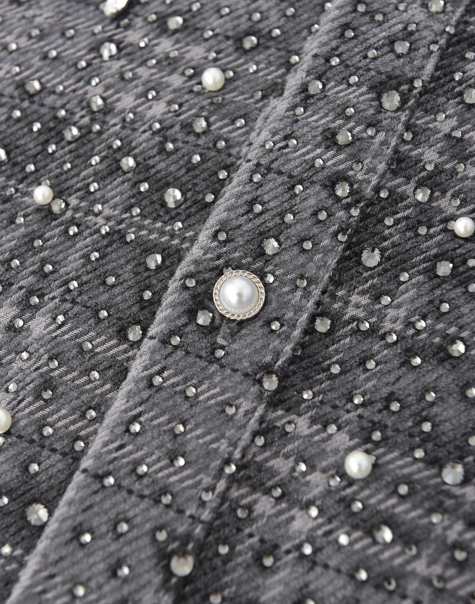 20K Diamond Pearl Shirt in Grey