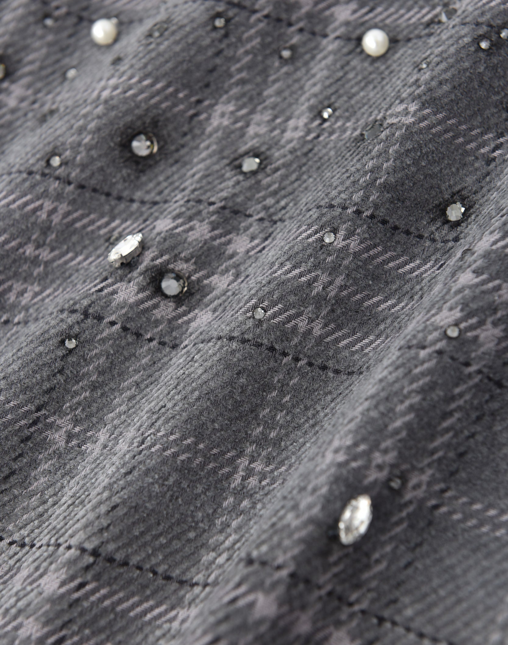 20K Diamond Pearl Shirt in Grey