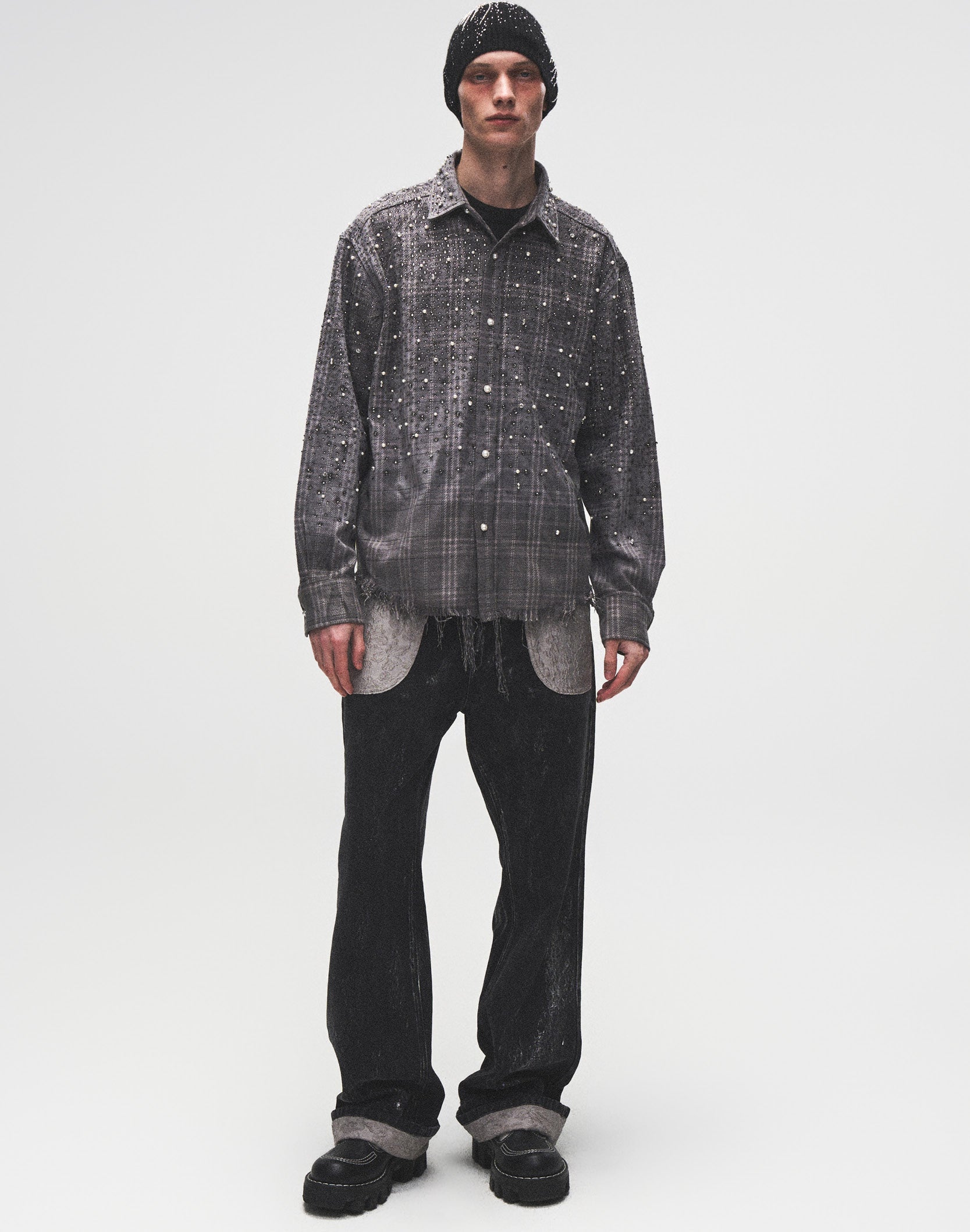 20K Diamond Pearl Shirt in Grey